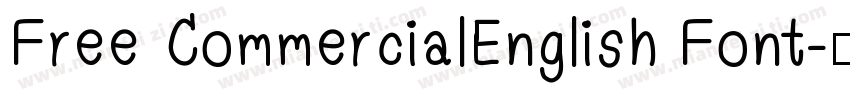 Free CommercialEnglish Font字体转换
